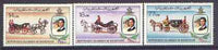 Mauritania 1981 Royal Wedding perf set of 3 unmounted mint, SG 701-03, Mi 726-28A