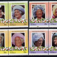 Tuvalu - Niutao 1985 Life & Times of HM Queen Mother (Leaders of the World) set of 8 values unmounted mint