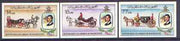 Mauritania 1981 Royal Wedding imperf set of 3 unmounted mint, as SG 701-03, Mi 726-28B