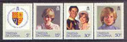 Tristan da Cunha 1982 Princess Diana's 21st Birthday set of 4 unmounted mint, SG 327-30