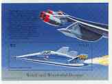 Palau 196 Oddities of the Air $3 m/sheet (Martin Marietta X-24b) unmounted mint
