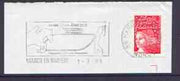 Postmark - France rectangular piece bearing French adhesive with Marco En Baroeul illustrated cancel showing Showjumper & Golfer