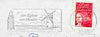 Postmark - France rectangular piece bearing French adhesive with Leers illustrated cancel showing a Windmill