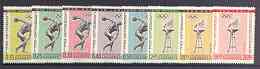 Paraguay 1962 Previous Olympic Games (1st issue) perf set of 8 unmounted mint, Mi 1103-10