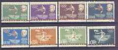 Paraguay 1963 Previous Olympic Games (2nd issue) perf set of 8 unmounted mint, Mi 1160-67