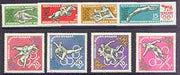 Mongolia 1960 Rome Olympic Games perf set of 8 (rectangular & diamond shaped) unmounted mint SG 192-99, Mi 192-99