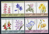 Tuvalu - Nanumaga 1985 Flowers (Leaders of the World) set of 8 values unmounted mint