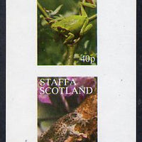Staffa 1982 Animals (Frogs) imperf set of 2 values (40p & 60p) unmounted mint