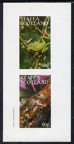 Staffa 1982 Animals (Frogs) imperf set of 2 values (40p & 60p) unmounted mint