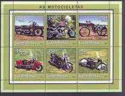Guinea - Bissau 2001 Motorcycles perf sheetlet containing 6 values unmounted mint Mi 1761-66