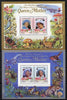 Tuvalu - Vaitupu 1985 Life & Times of HM Queen Mother (Leaders of the World) the set of 2 m/sheets containing 2 x $2.00 and 2 x $2.50 values (depicts Concorde, Fungi, Butterflies, Birds & Animals) unmounted mint