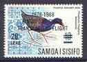 Samoa 1968 Kingsford Smith 20s on 10s Swamphen unmounted mint, SG 305
