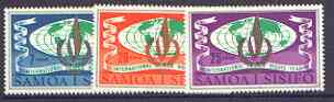 Samoa 1968 Human Rights Year set of 3 unmounted mint, SG 310-12