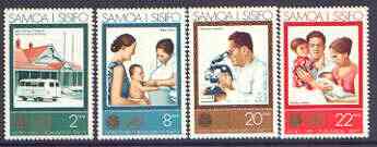 Samoa 1973 25th Anniversary of World Health Organisation set of 4 unmounted mint, SG 413-16