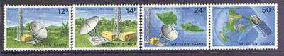 Samoa 1980 Afiamalu Satellite Earth Station set of 4 unmounted mint, SG 574-77*