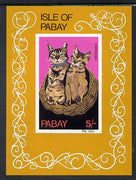 Pabay 1969 Cats imperf m/sheet (5s value showing Abyssinian) unmounted mint