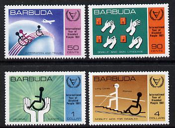 Barbuda 1981 International Year of the Disabled set of 4 unmounted mint, SG 576-9