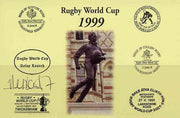 Postcard privately produced in 1999 (coloured) for the Rugby World Cup, signed by Neal Back (England - 45 caps, British Lions & Leicester) unused and pristine