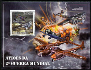 St Thomas & Prince Islands 2010 Aircraft of World War II perf s/sheet unmounted mint