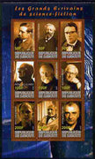 Djibouti 2010 Science Fiction Writers perf sheetlet containing 9 values unmounted mint