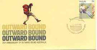 Australia 1981 Outward Bounds 25th Anniversary 24c postal stationery envelope with special illustrated 'Game Fish' first day cancellation