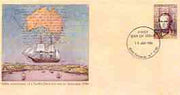Australia 1986 150th Anniversary of Darwin's Visit 33c postal stationery envelope with first day cancellation