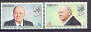 Seychelles 1974 Birth Centenary of Sir Winston Churchill set of 2 unmounted mint, SG 331-32