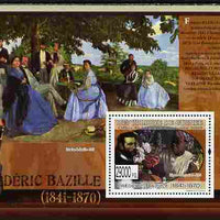 Guinea - Conakry 2009 Paintings by Frederick Bazille perf s/sheet unmounted mint