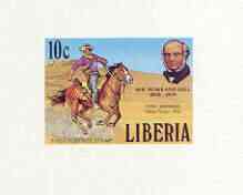 Liberia 1979 Centenary of Rowland Hill 10c Pony Express Rider 10c imperf deluxe sheet unmounted mint, as SG 1380