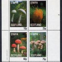 Staffa 1982 Fungi perf set of 4 values (10p to 75p) unmounted mint