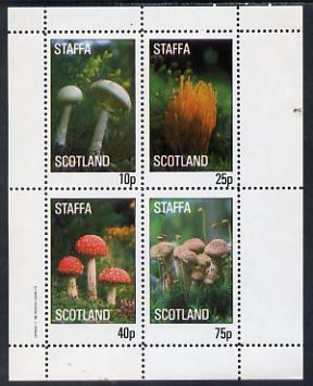 Staffa 1982 Fungi perf set of 4 values (10p to 75p) unmounted mint