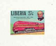 Liberia 1979 Centenary of Rowland Hill 27c Stanier Pacific Locomotive imperf deluxe sheet unmounted mint, as SG 1383