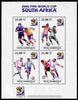 Mozambique 2010 Football World Cup perf sheetlet containing 4 values unmounted mint