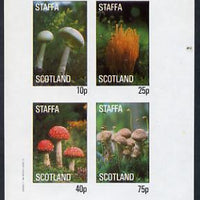 Staffa 1982 Fungi imperf set of 4 values (10p to 75p) unmounted mint