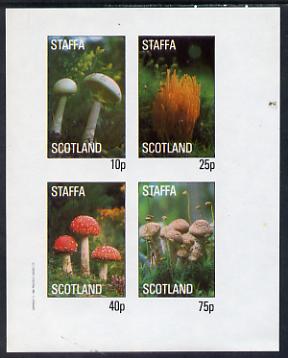 Staffa 1982 Fungi imperf set of 4 values (10p to 75p) unmounted mint