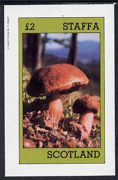 Staffa 1982 Fungi imperf deluxe sheet (£2 value) unmounted mint