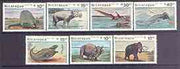 Nicaragua 1987 Prehistoric Animals complete perf set of 7 unmounted mint, SG 2863-69