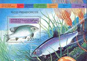 Sahara Republic 1999 Fish perf m/sheet unmounted mint