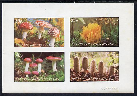 Bernera 1981 Fungi imperf set of 4 values (10p to 75p) unmounted mint