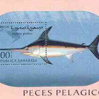 Sahara Republic 1997 Fish perf m/sheet unmounted mint