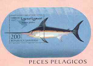 Sahara Republic 1997 Fish perf m/sheet unmounted mint