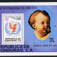 Honduras 1979 Int Year of the Child (Albrecht Durer) m/sheet unmounted mint SG MS 982