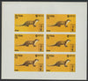 St Kilda 1970 Otter 1s6d complete imperf sheetlet of 6 (from Wildlife set) unmounted mint