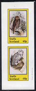 Staffa 1981 Owls #03 imperf set of 2 values (40p & 60p) unmounted mint