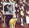 Tadjikistan 2001 Penguins perf m/sheet with Rotary & Lions International Logos unmounted mint