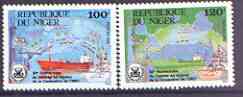 Niger Republic 1989 International Maritime Organisation set of 2 unmounted mint, SG 1162-63