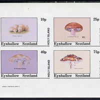 Eynhallow 1982 Fungi (Stump Puffball etc) imperf set of 4 values (10p to 75p) unmounted mint