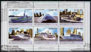 Mozambique 2009 History of Transport - Ships #06 perf sheetlet containing 6 values unmounted mint