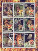 Tadjikistan 2001 Owls & Fungi perf sheetlet containing set of 9 values, each with Rotary Logo, unmounted mint