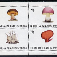 Bernera 1981 Fungi perf set of 4 values complete (10p to 75p) unmounted mint